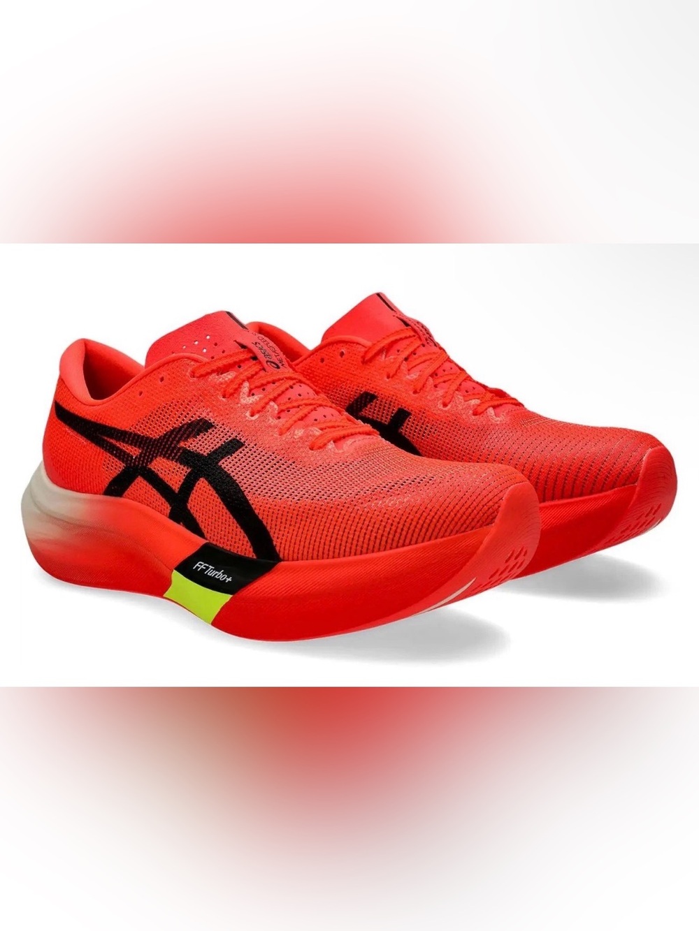 Women’s Size 7- ASICS Metaspeed Sky Paris Sunrise Red